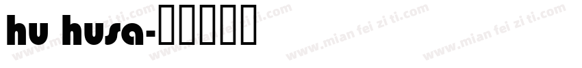 hu husa字体转换